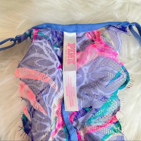 Floral Racer Back Bra - Picture 3 of 4